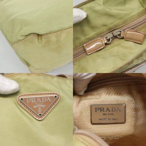 PRADA Tote Bag Nylon Light green Auth 127872 - Picture 12 of 14